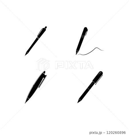Ballpoint pen icon vector. 120260896