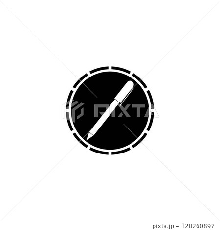 Ballpoint pen icon vector. 120260897