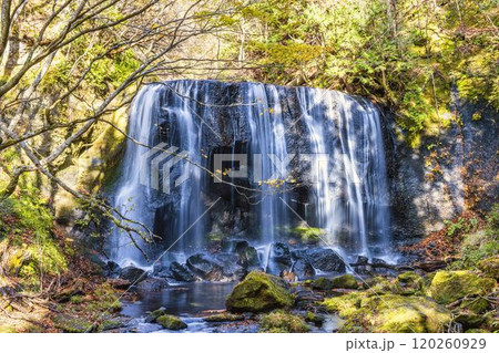秋の達沢不動滝 紅葉 福島県猪苗代町 秋の達沢不動滝 紅葉 福島県猪苗代町 120260929