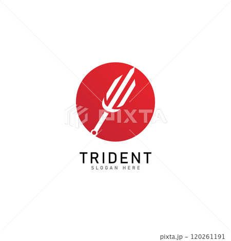 trident logo template vector icon illustration design 120261191