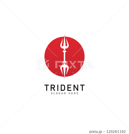trident logo template vector icon illustration design trident logo template vector icon illustration design 120261192
