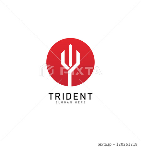 trident logo template vector icon illustration design 120261219