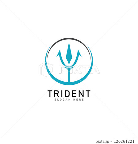 trident logo template vector icon illustration design 120261221