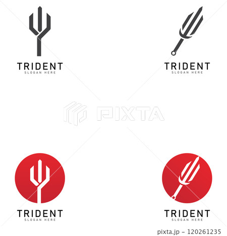 trident logo template vector icon illustration design 120261235