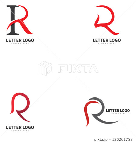 R letter vector logo abstract 120261758