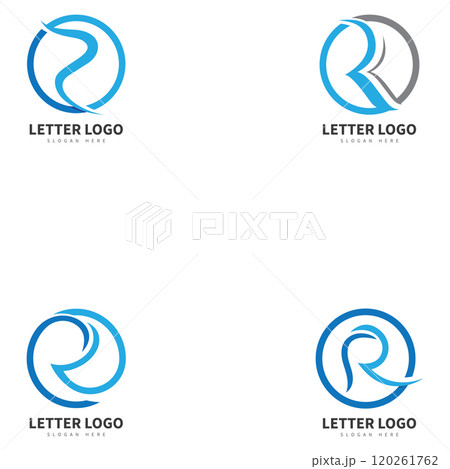 R letter vector logo abstract 120261762