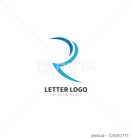 R letter vector logo abstract 120261773