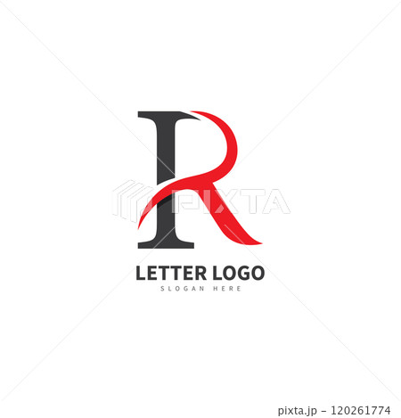 R letter vector logo abstract 120261774