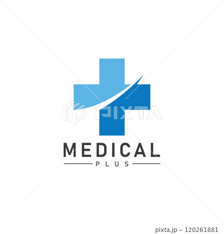 plus vector medical health template illustration icon 120261881