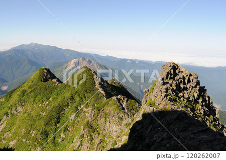 西穂山荘から西穂高岳への登山道 西穂山荘から西穂高岳への登山道 120262007