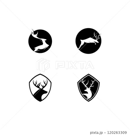 Deer Logo Template vector 120263309