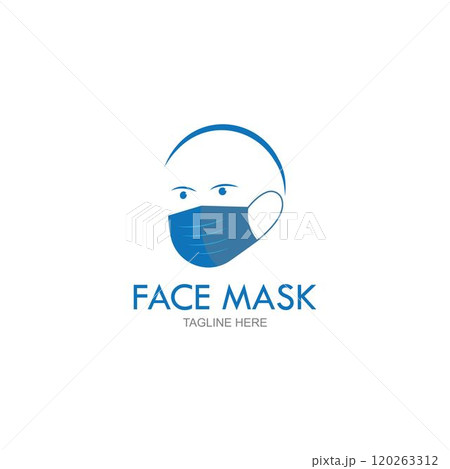 Face Mask Logo Design Vector 120263312