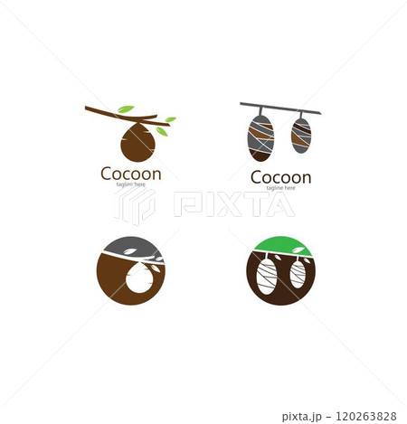 Cocoon logo template vector Cocoon logo template vector 120263828