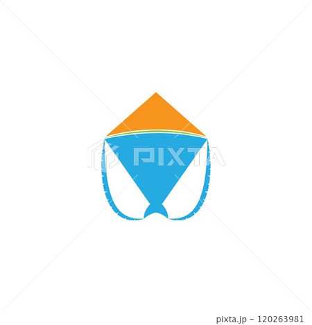 Kite illustration logo Kite illustration logo 120263981