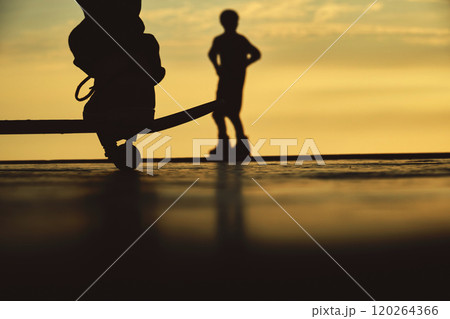 Skateboarding and BMX bike Silhouette Extreme Skatepark Images Orange Sunlight Youth Culture Enjoy Sports Vacation Skateboard Skateboarding and BMX bike Silhouette Extreme Skatepark Images Orange Sunlight Youth Culture Enjoy Sports Vacation Skateboard 120264366
