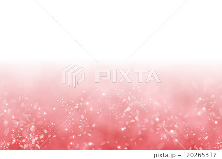 赤の花びらとグラデーション 120265317