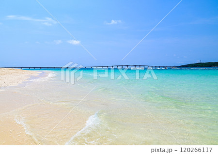 宮古島にある与那覇前浜ビーチのとても美しい風景 120266117