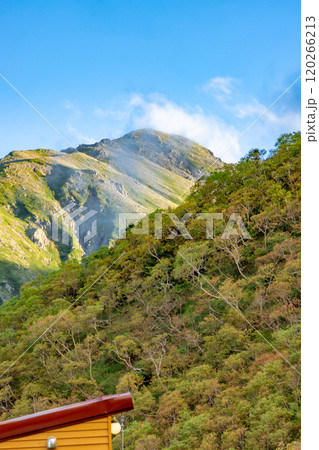 荒川小屋から見る赤石岳 南アルプス 悪沢岳と荒川岳登山 荒川小屋から見る赤石岳 南アルプス 悪沢岳と荒川岳登山 120266213