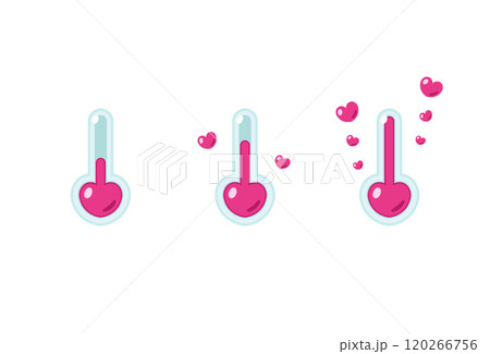 ハート形温度計風メーター ハート形温度計風メーター 120266756
