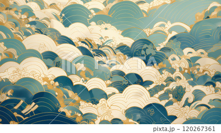 日本の背景柄 120267361