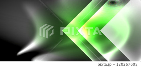 Dark neon colors with glass square shapes 120267605