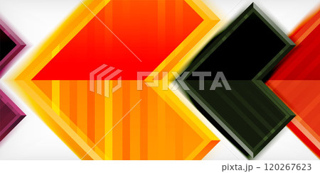 Arrow symbols created with 3d effects and line texture geometric abstract background Arrow symbols created with 3d effects and line texture geometric abstract background 120267623