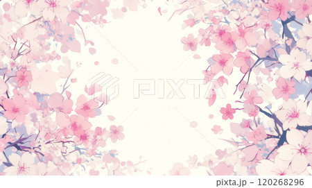 春の桜の背景 120268296