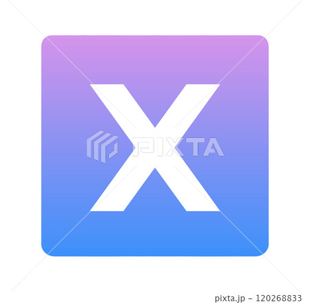 青紫色のグラデーション|Xアイコン 青紫色のグラデーション|Xアイコン 120268833