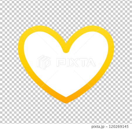 Yellow gradation | Heart symbol 120269145