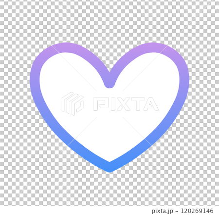 Blue-purple gradation | Heart symbol 120269146