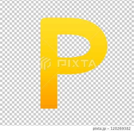 黄色のグラデーション｜Pマーク 120269382