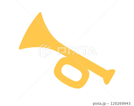 シンプルなラッパのイラスト素材 120269943