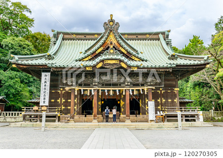 三嶋大社（伊豆諸島の開拓神　伊豆国の一宮）　拝殿　静岡県三島市大宮町 120270305