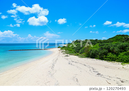 宮古島のとても美しい海の風景 120270493