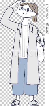 穿著大衣的女人 120270531