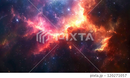 カラフルで壮大な宇宙スペース 120271057