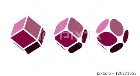 ガーネットの原石のベクターイラスト 120273655