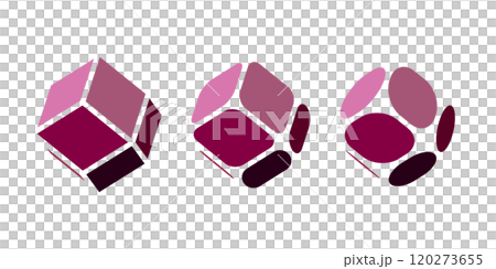 ガーネットの原石のベクターイラスト 120273655