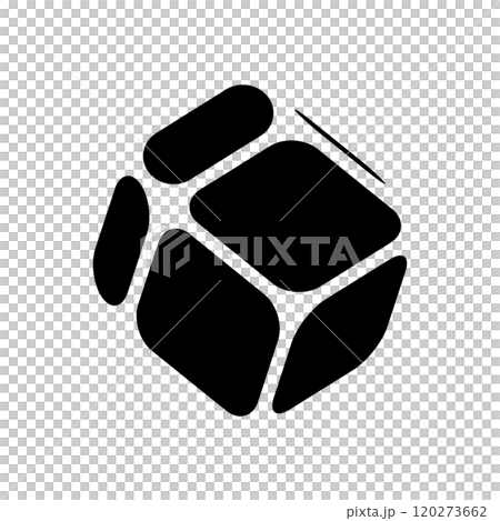 菱形十二面体のベクターイラスト 120273662