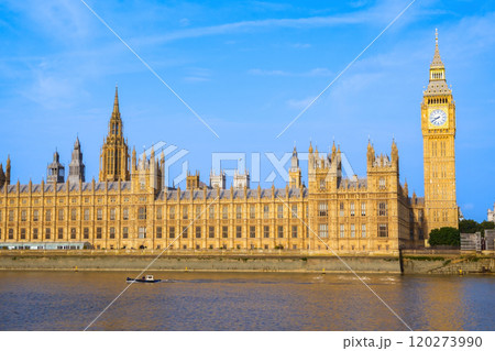 Westminster palace or Houses of parliament and Big Ben tower, London, UK. 120273990