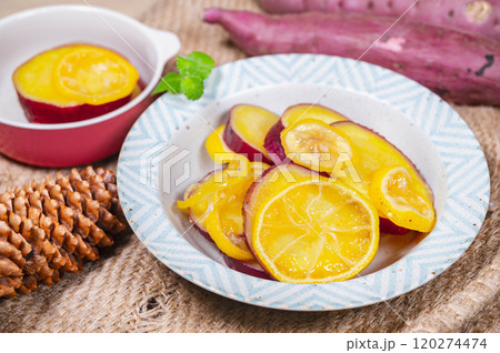 簡単さつまいものレモン煮 簡単さつまいものレモン煮 120274474