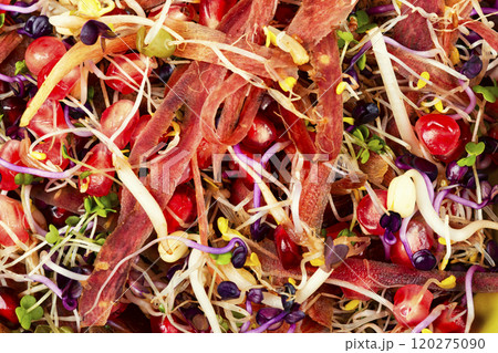 Vegan sprouts salad. 120275090