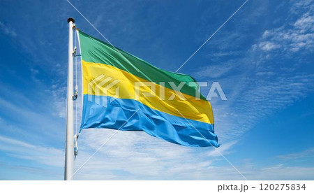 ガボンの国旗 120275834