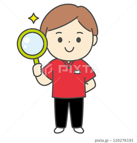 歯科医師　キャラクターイラスト　アイコン 120276191