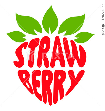 strawberry name of a fruits in the form a fruit logo creative and original for your business or company logotype vector illustration strawberry name of a fruits in the form a fruit logo creative and original for your business or company logotype vector illustration 120276967