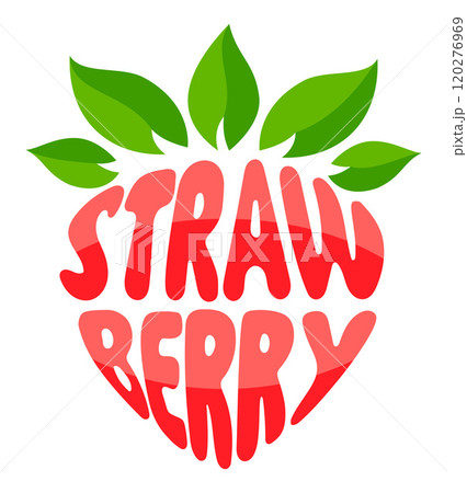 strawberry name of a fruits in the form a fruit logo creative and original for your business or company logotype vector illustration strawberry name of a fruits in the form a fruit logo creative and original for your business or company logotype vector illustration 120276969