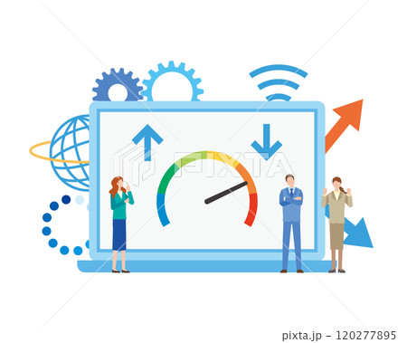 インターネットの回線スピード 120277895