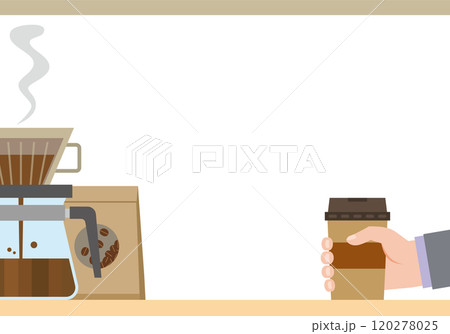 コーヒーショップのイメージイラスト 120278025