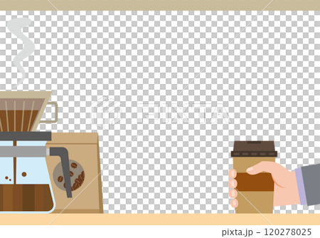コーヒーショップのイメージイラスト 120278025