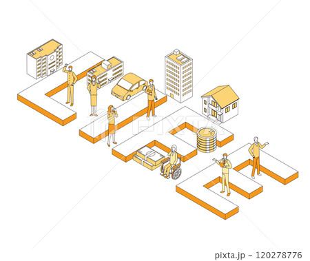 人生のイメージイラスト 120278776